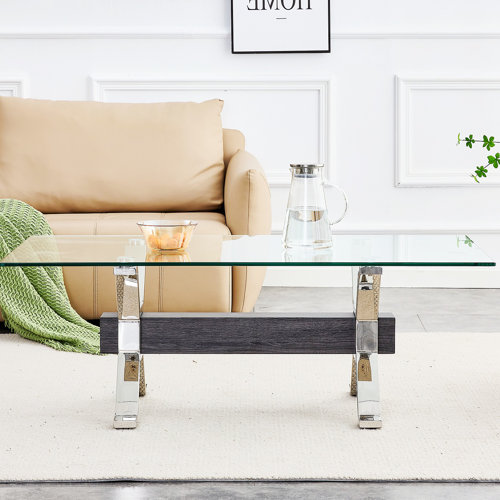 Latitude Run® Kryspin Coffee Table, Modern Coffee Table, Rectangle